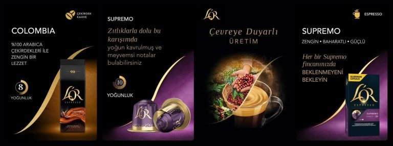 L’OR – ის კაფსულების მრავალფეროვანი არჩევანი