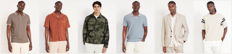50%-იანი ფასდაკლება OLD NAVY – სგან, მამაკაცის სამოსის კოლექციაზე