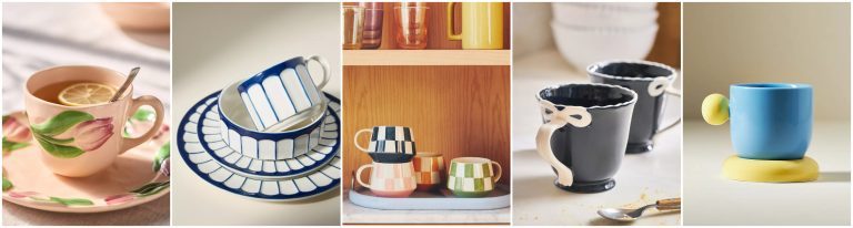 ANTHROPOLOGIE გთავაზობთ ჭიქების მრავალფეროვან არჩევანს