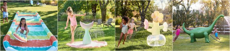 POTTERY BARN KIDS გთავაზობთ გასაბერ,  წყლის სათამაშოებს გარე სივრცეებისთვის